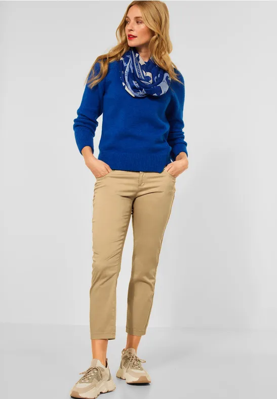 Casual Fit Hose in Unifarbe light safari sand