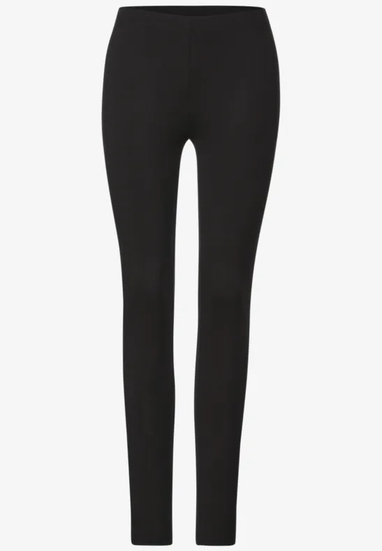 Basic Leggings in Unifarbe Black