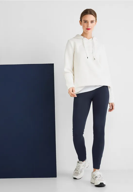 Basic Leggings in Unifarbe deep blue