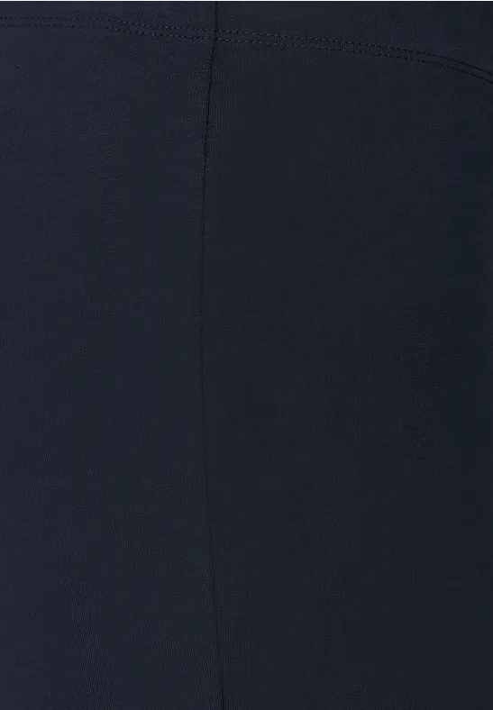 Basic Leggings in Unifarbe deep blue