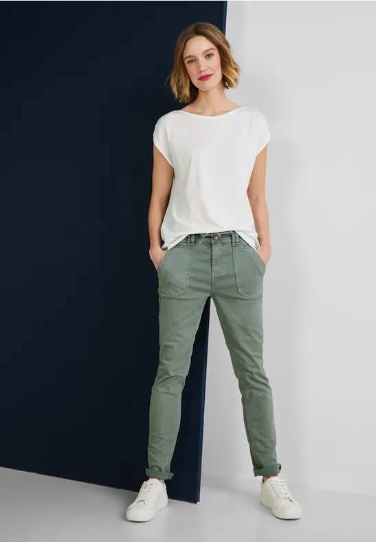 Loose Fit Jeans light soft olive washed