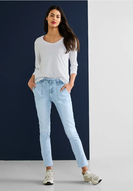 Loose Fit Jeans heavy random bleach