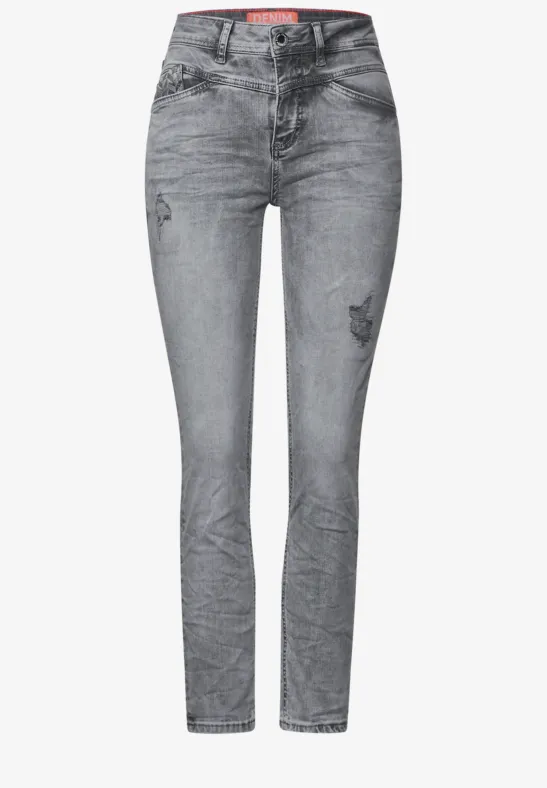 Graue Casual Fit Jeans authentic grey wash