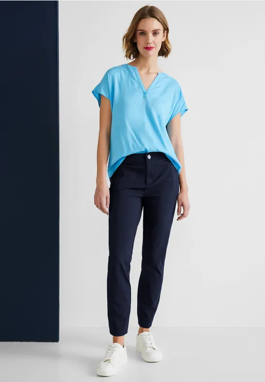 Pantalon coupe skinny stretch deep blue