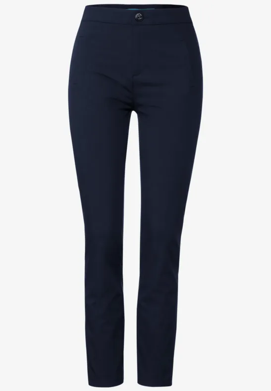 Skinny fit broek met stretch deep blue