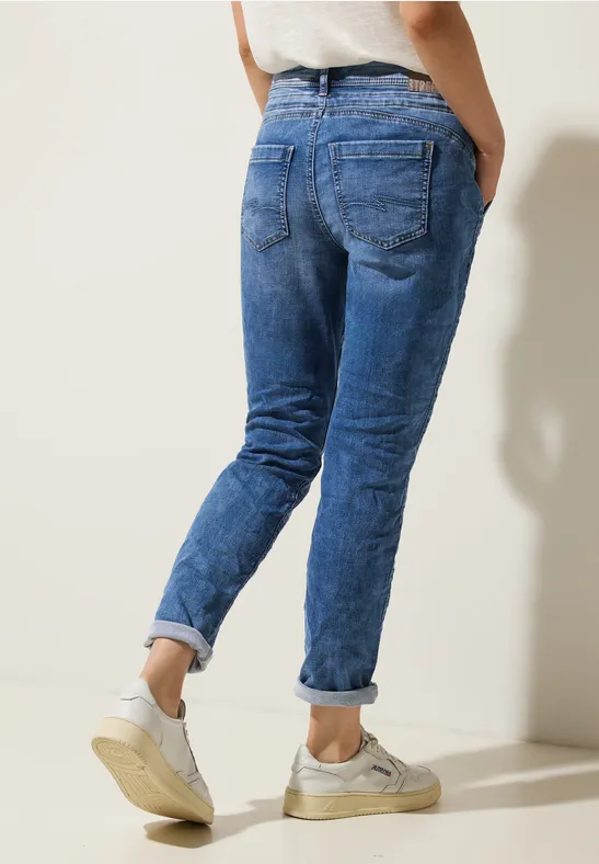 Loose Fit Jeans authentic knitted indigo wash