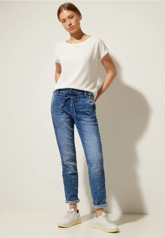 Loose Fit Jeans authentic knitted indigo wash