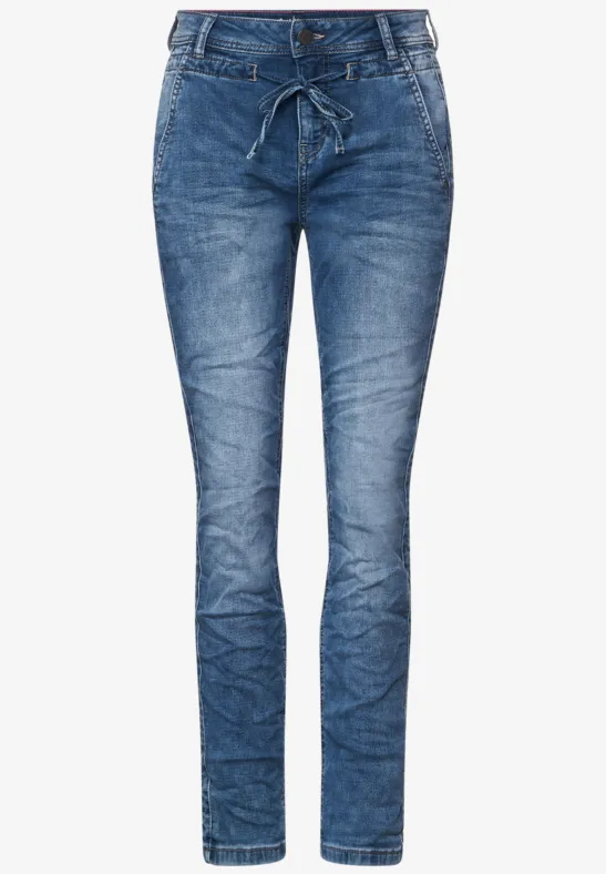 Loose Fit Jeans authentic knitted indigo wash