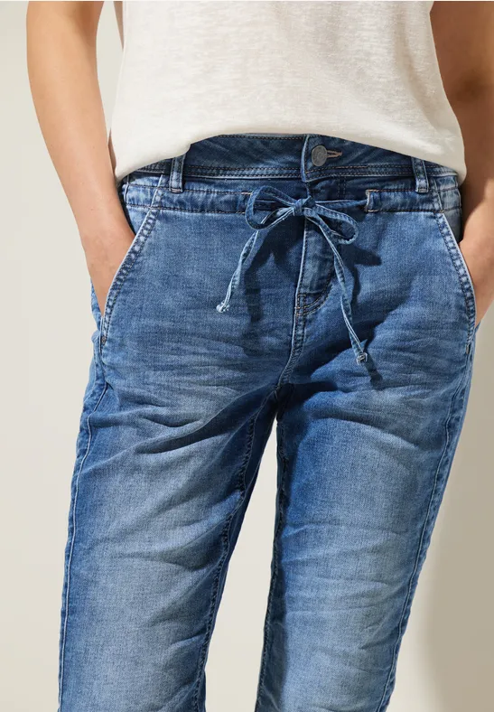 Loose Fit Jeans authentic knitted indigo wash