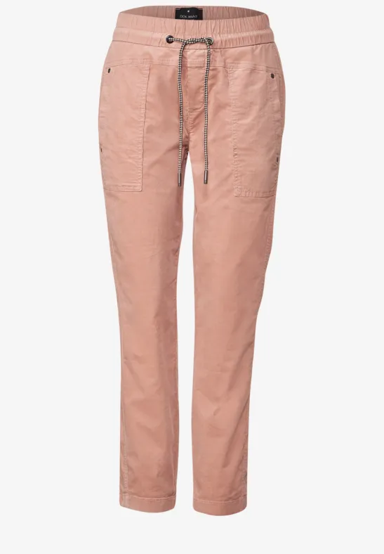 Loose Fit Cordhose dull legend rose