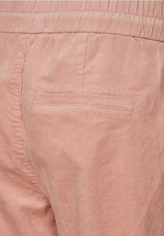 Loose Fit Cordhose dull legend rose
