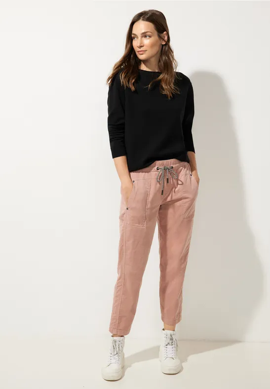 Loose Fit Cordhose dull legend rose