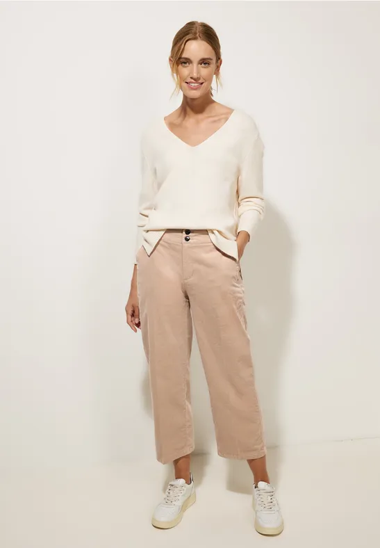 Casual Fit Babycord Hose dull bleached sand