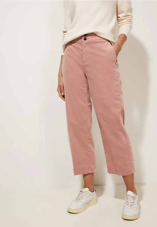 Casual Fit Babycord Hose dull legend rose