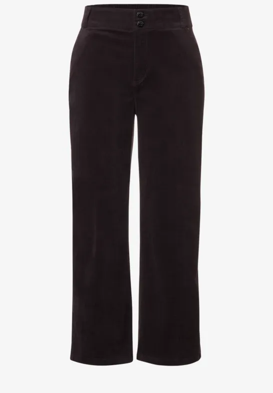 Casual Fit Babycord Hose dark pure grey