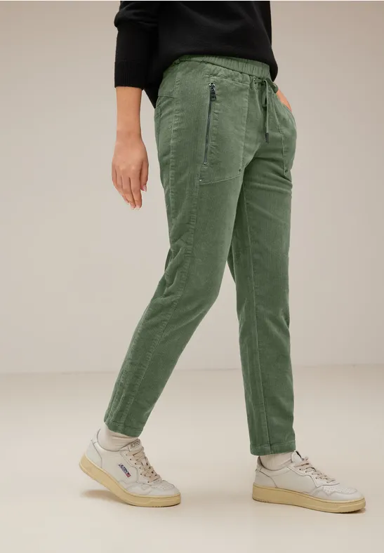 Cord Joggpants novel green