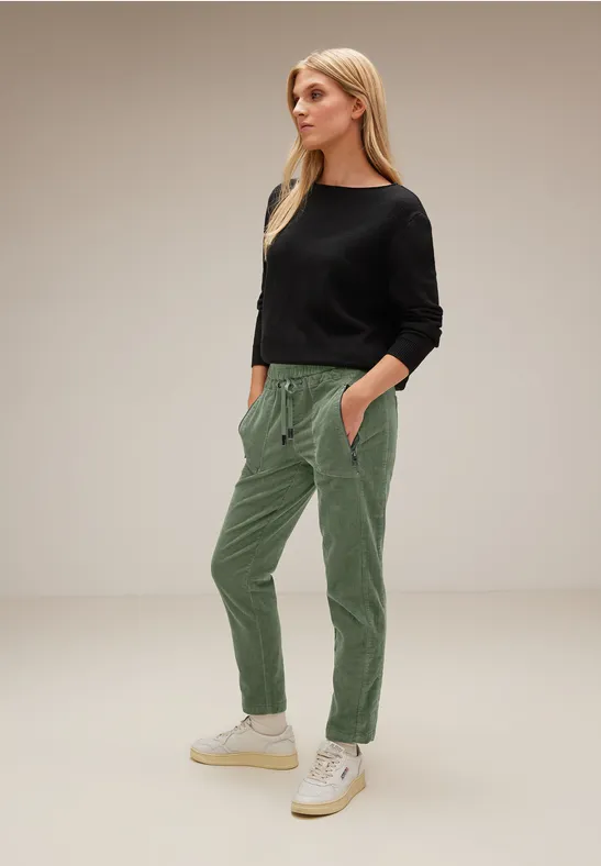Cord Joggpants novel green