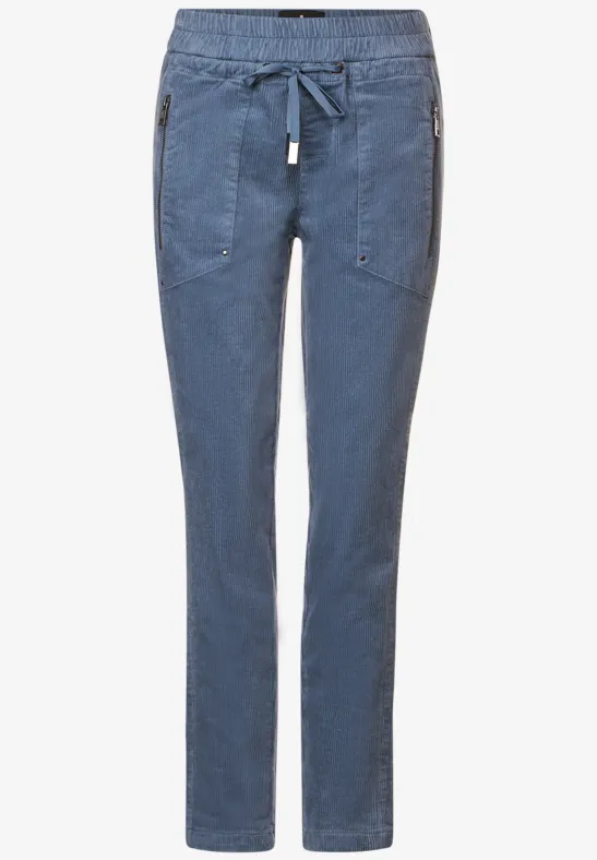 Pantalon de jogging en velours côtelé dull feather blue