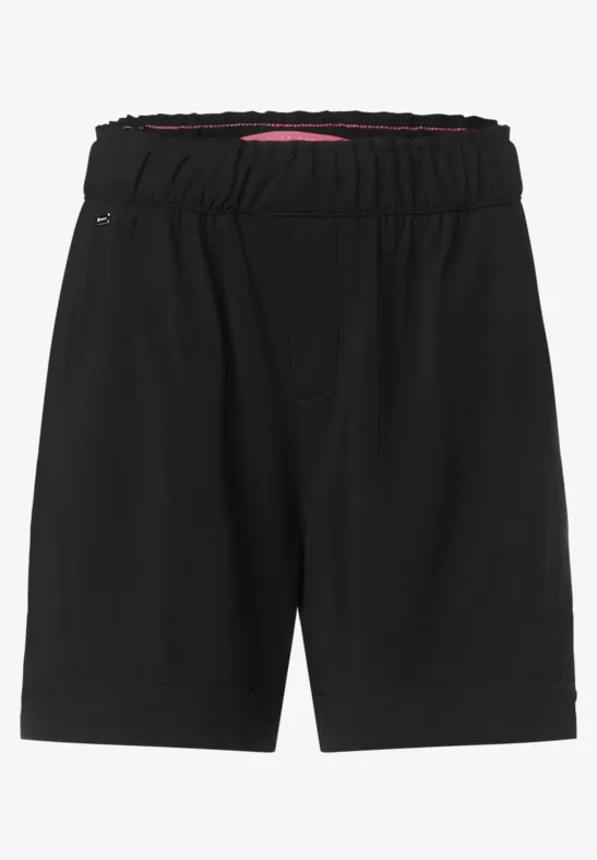 Loose Fit Paperbag Shorts Black