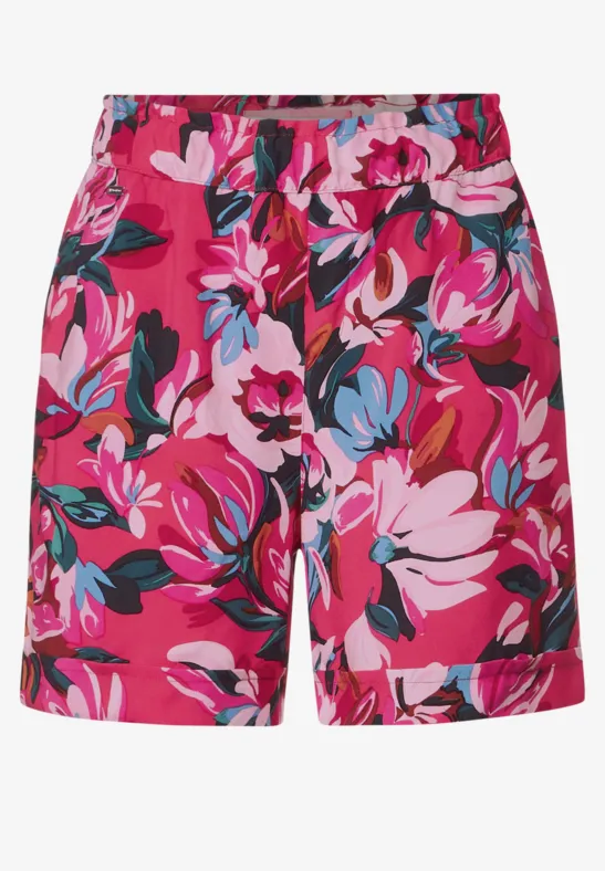 Paperbag Viskose Shorts berry rose