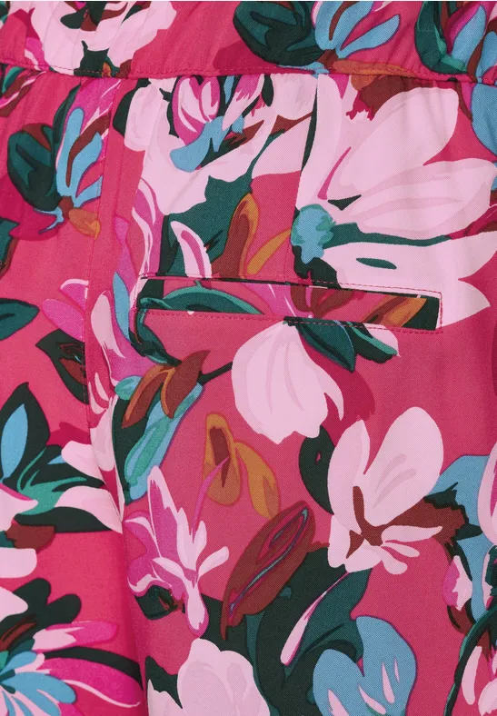 Paperbag Viskose Shorts berry rose