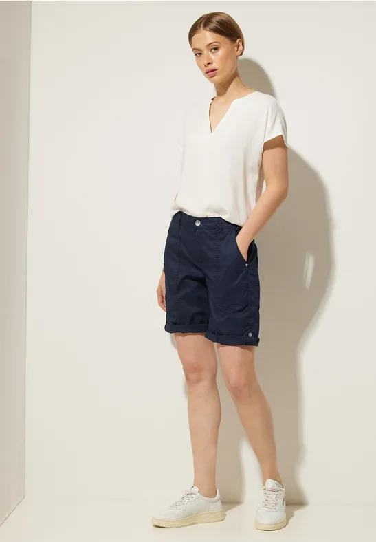 Casual Fit Bermudashorts deep blue