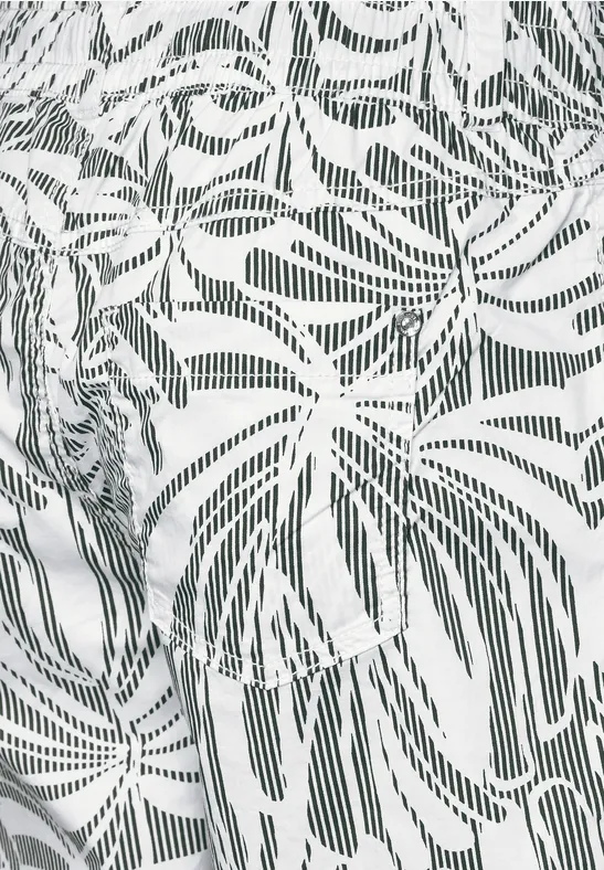 Loose Fit Bermuda mit Print cool vintage green