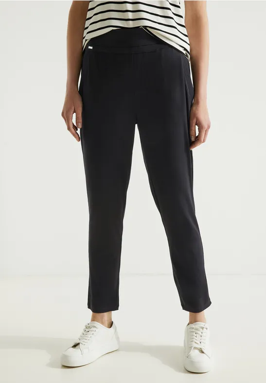 Pantalon en jersey coupe ample Black