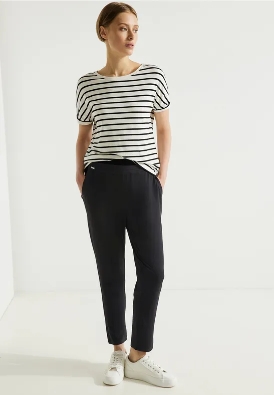 Pantalon en jersey coupe ample Black