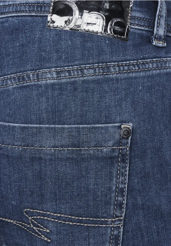 Loose Fit Balloon Jeans indigo netwash