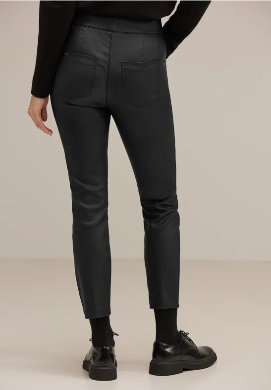 Skinny Fit Coating Hose Black