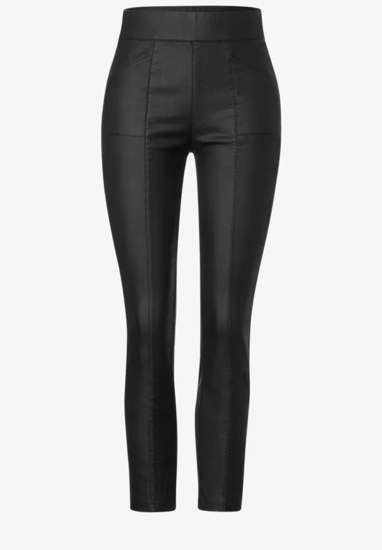 Skinny Fit Coating Hose Black
