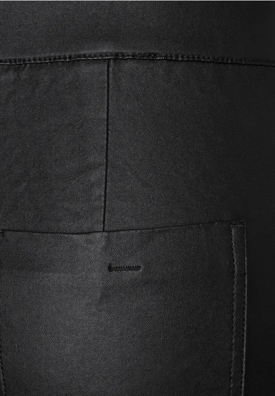 Skinny Fit Coating Hose Black