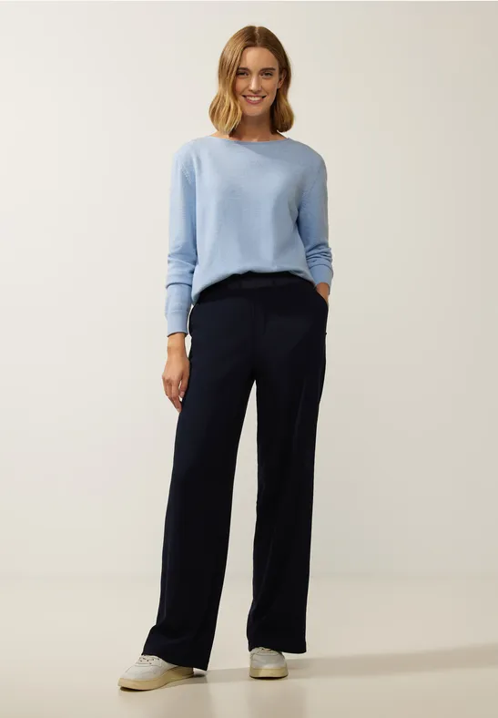 Loose Fit Crincle Hose deep blue