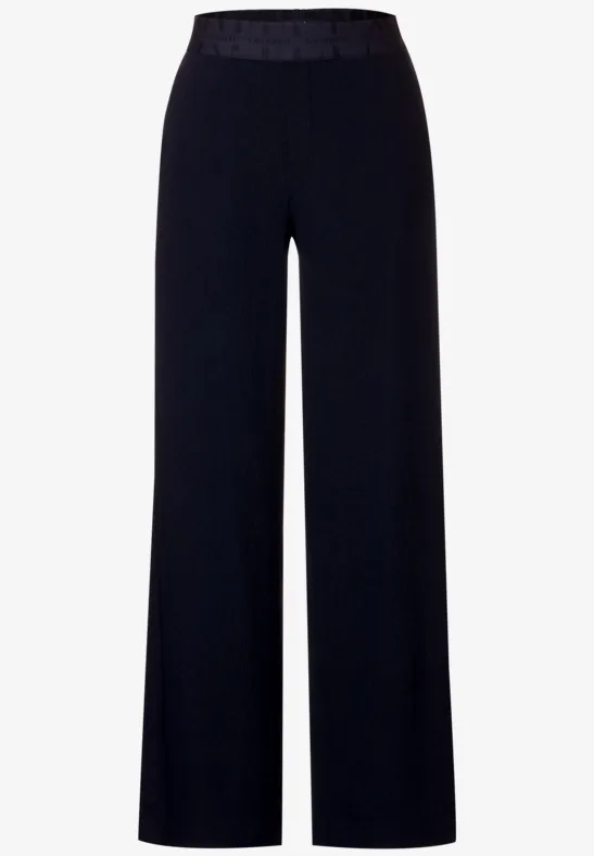 Loose Fit Crincle Hose deep blue