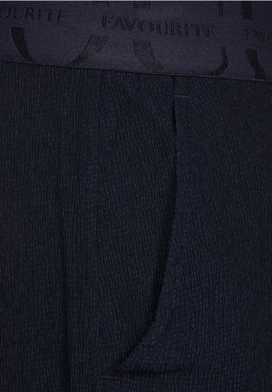 Loose Fit Crincle Hose deep blue