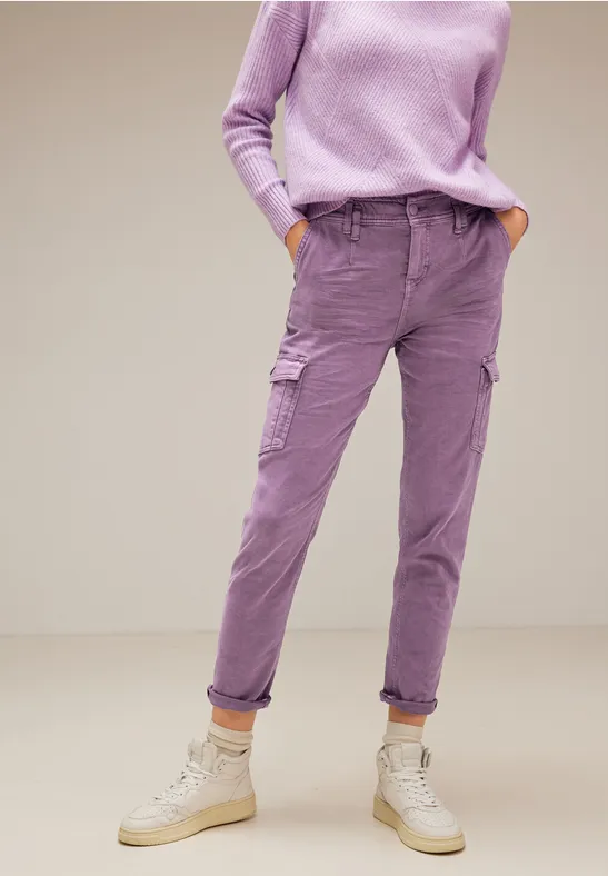 Loose Fit Colorjeans lupine lilac overdyed