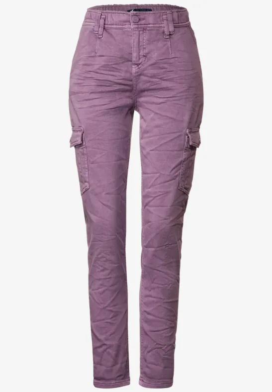Loose Fit Colorjeans lupine lilac overdyed