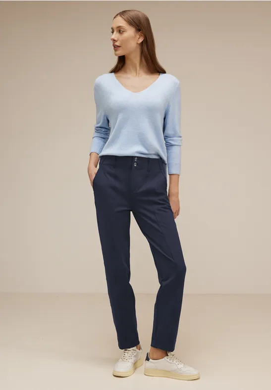 Casual Fit Chinohose deep blue