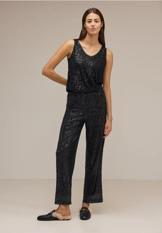Pailletten Hose Black