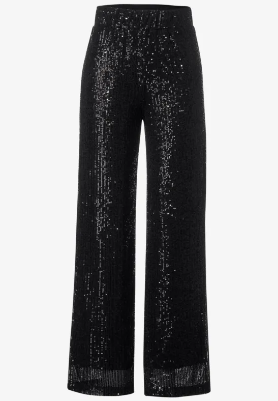 Pailletten Hose Black