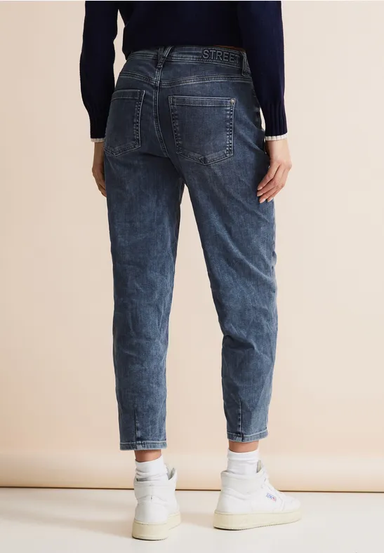 Loose Fit Balloonjeans mid blue super washed