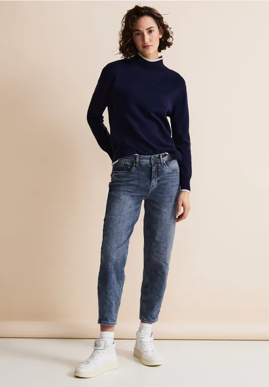 Loose Fit Balloonjeans mid blue super washed