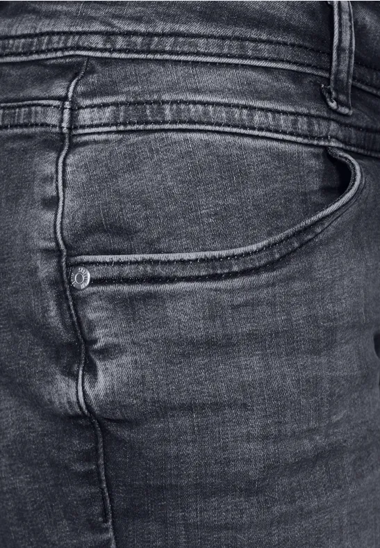 Graue Casual Fit Jeans authentic grey wash