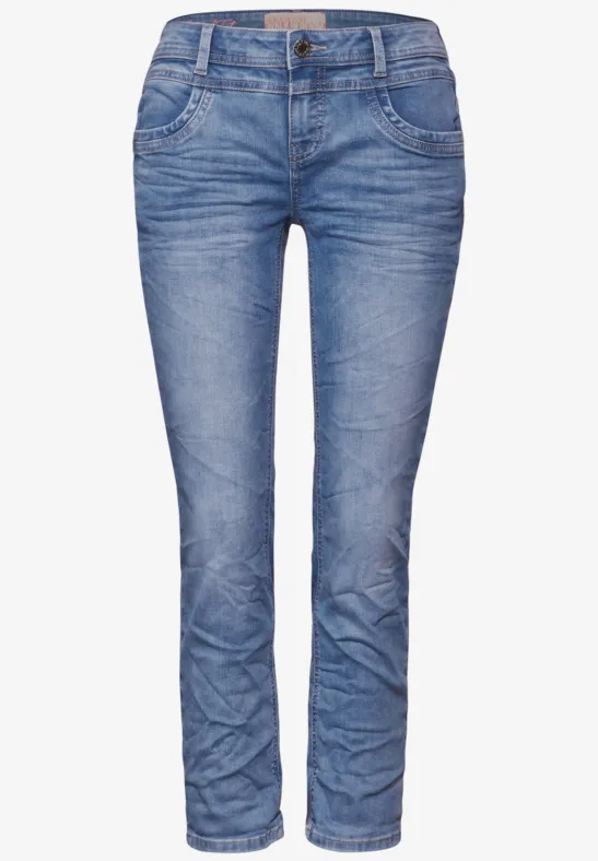 7/8-jeans in casual fit light blue random wash