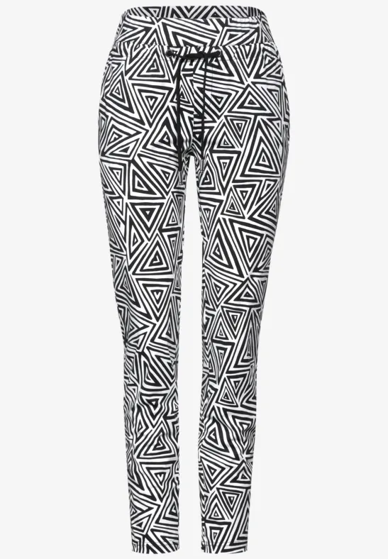 Pantalon de voyage avec imprimé Black