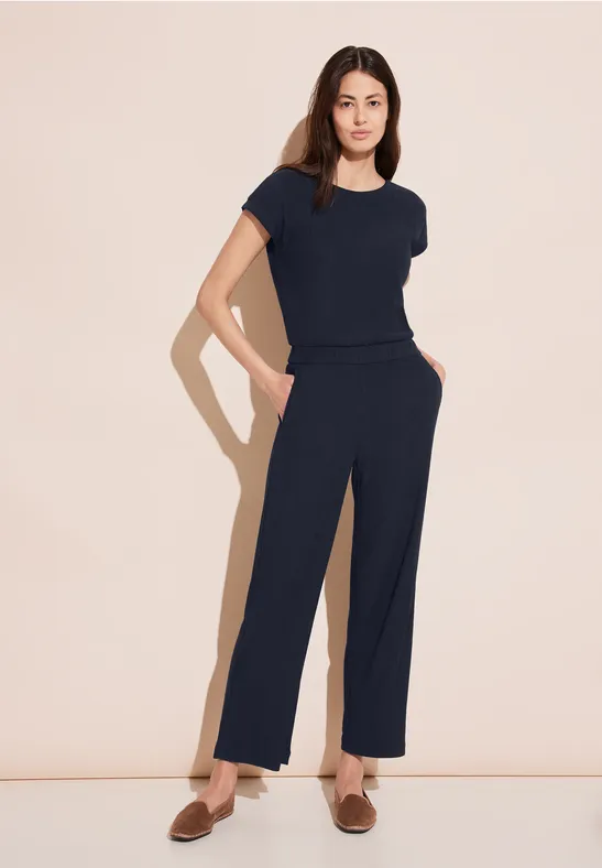 Jumpsuit mit Straight Legs deep blue