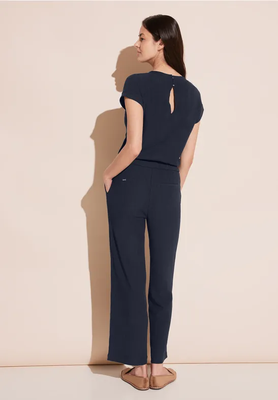 Jumpsuit mit Straight Legs deep blue