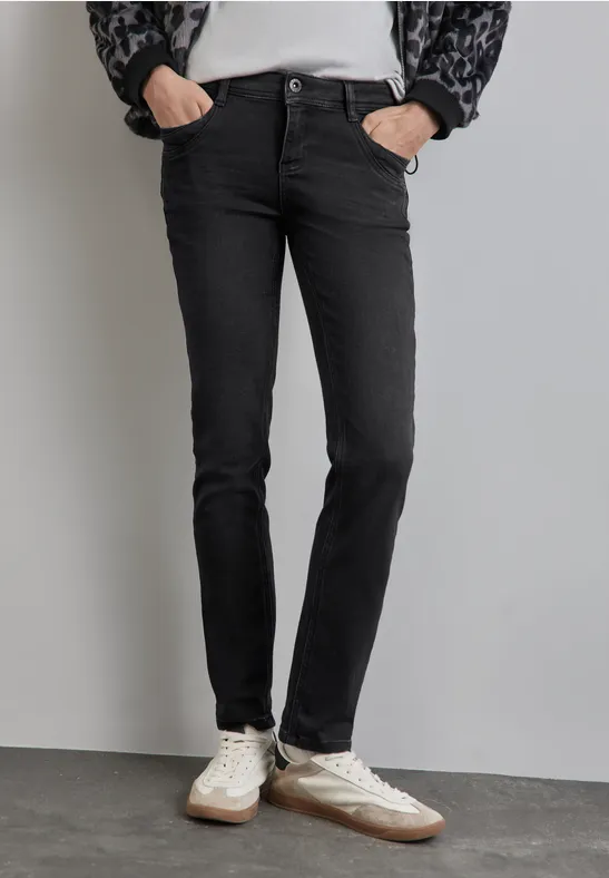 Jeans thermiques black slightly washed