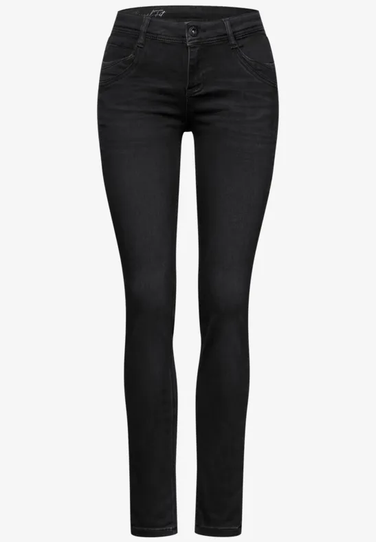 Jeans thermiques black slightly washed